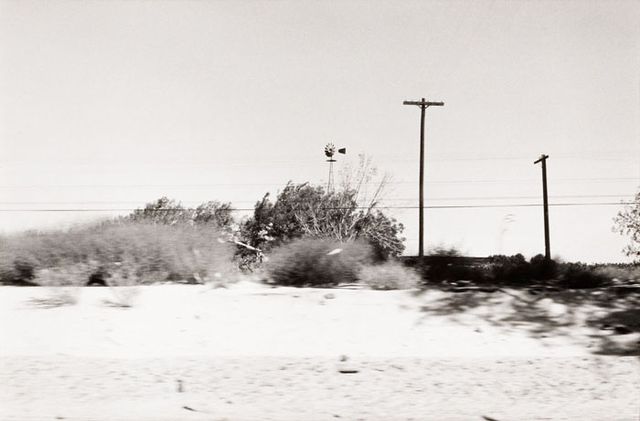 A photograph of a California landscape by automobile.