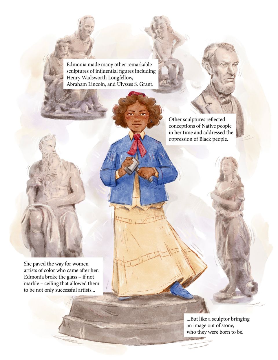 Breaking the Marble Ceiling: A Comic About Edmonia Lewis, page four