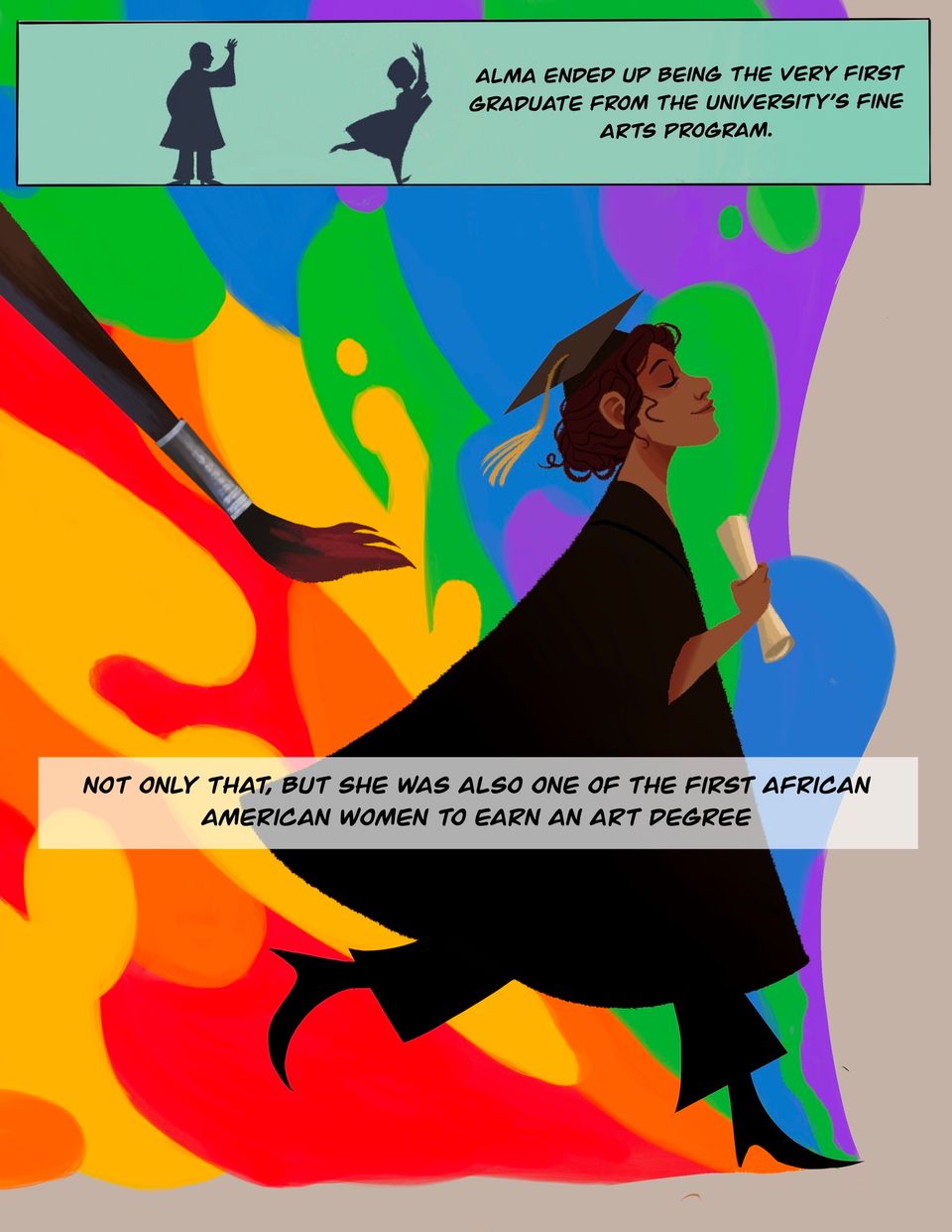 Beneath the Holly Tree: A Comic About Alma Thomas, Page five