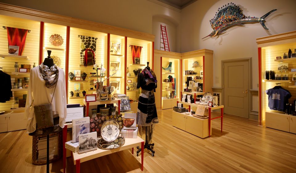 An image inside the gift shop at the Renwick Gallery. 