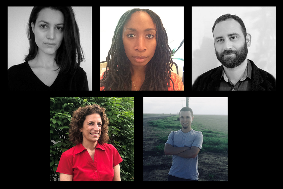 head shots of the five Terra foundation Fellows for 2021-2022 year. 