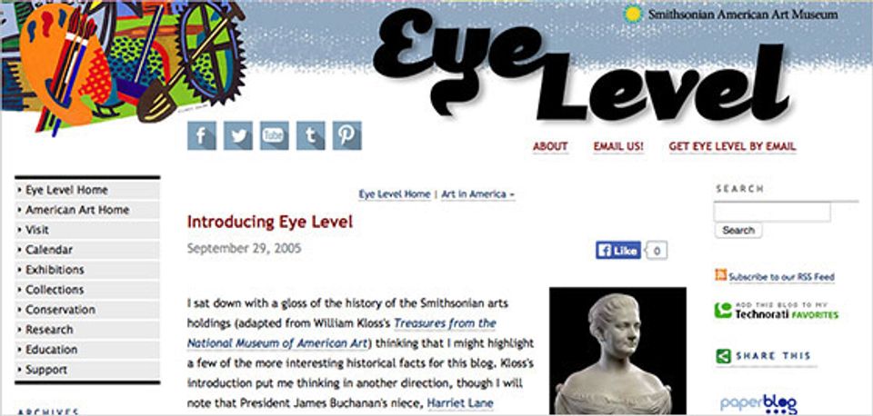 Splash Image - Eye Wonder: Ten Years of Blogging at SAAM