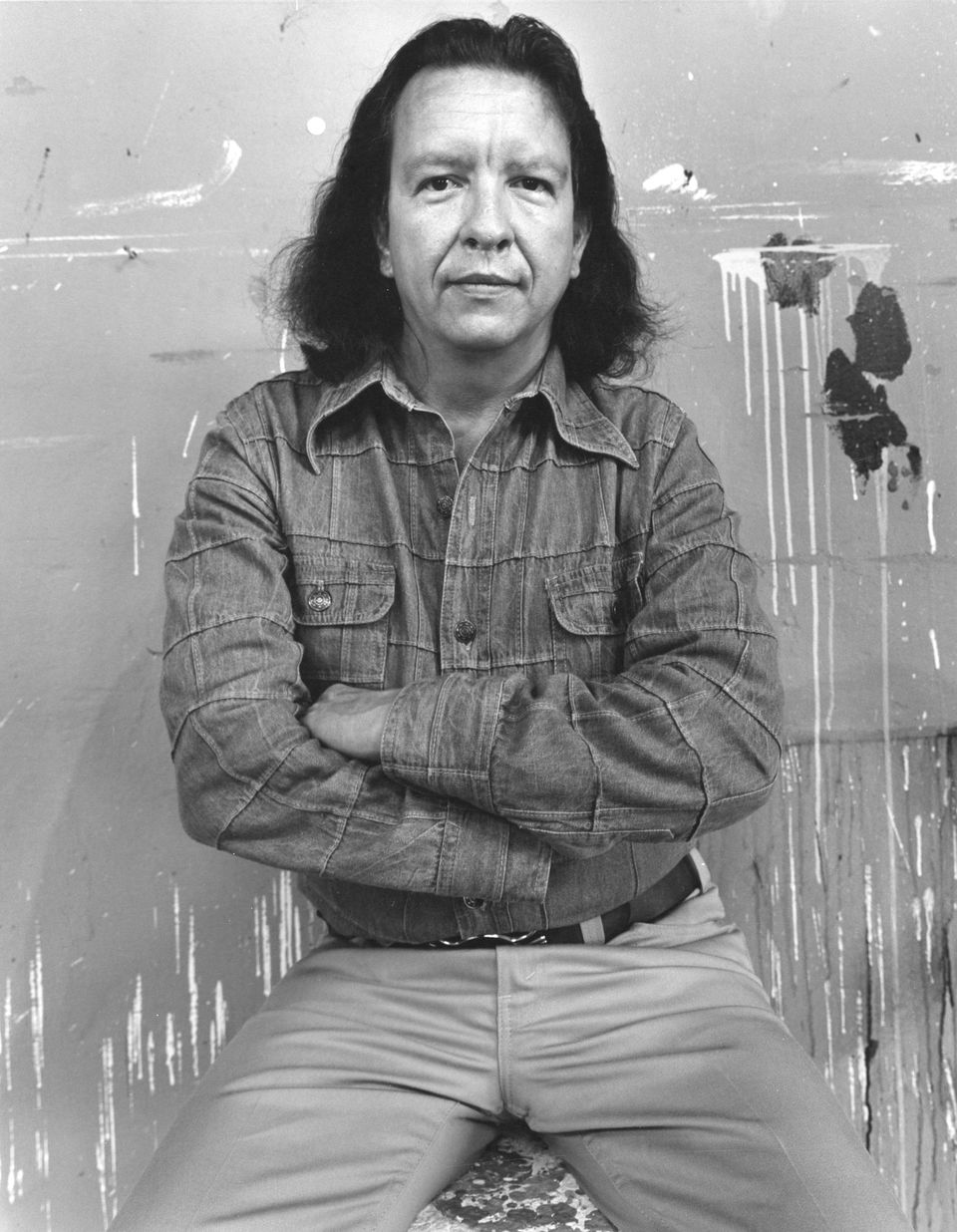 Black and White Image of Fritz Scholder
