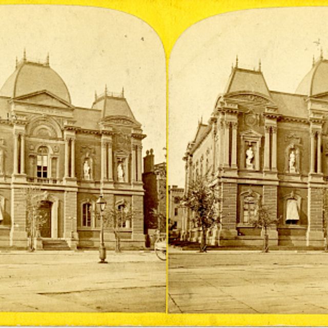 Stereograph of the Renwick Gallery, date unknown