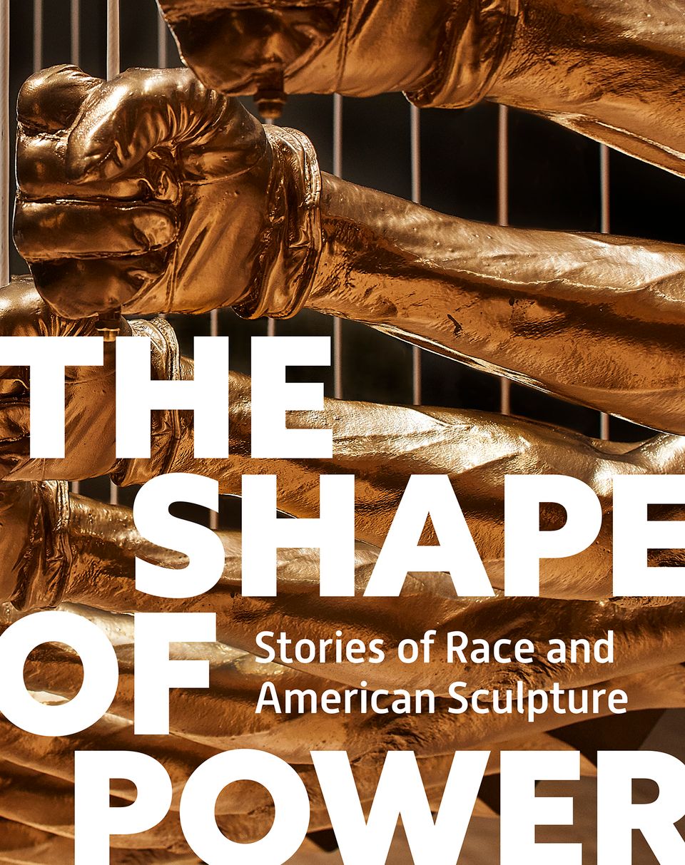 Cover of an art catalogue for the exhibition "The Shape of Power: Stories of Race and American Sculpture."