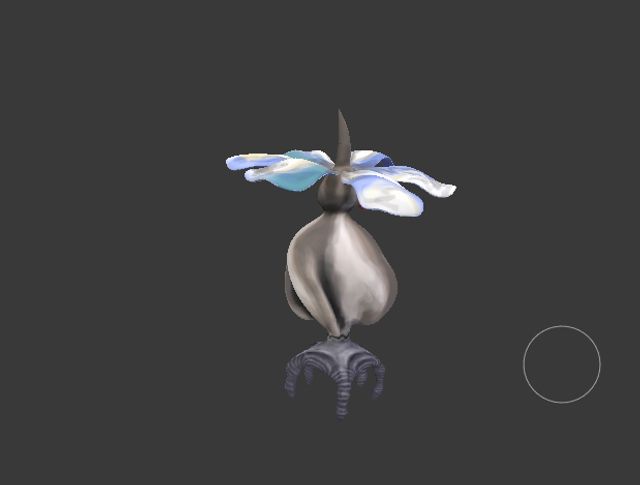 A digital reproduction of a flower.