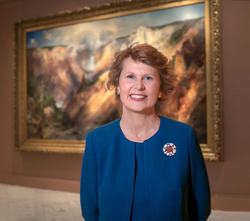 A photograph of Stephanie Stebich, the director of the Smithsonian American Art Museum
