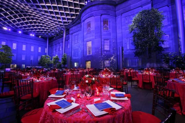 This is a photo taken inside the Kogod Courtyard at the Smithsonian American Art Museum.