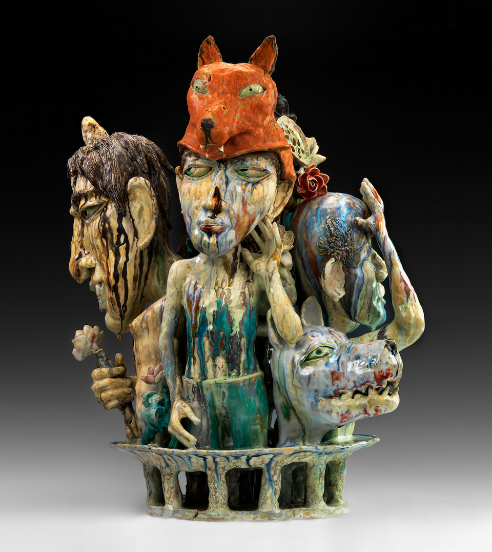 SunKoo Yuh, Can You Hear Me?, 2007, glazed porcelain, Collection of the artist