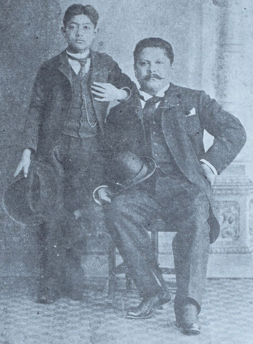 A photograph of two men