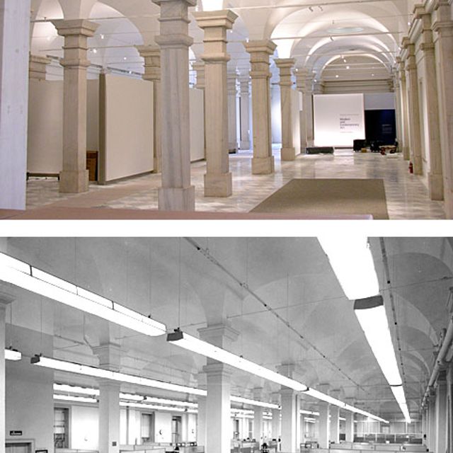 Before and after renovation Lincoln Gallery