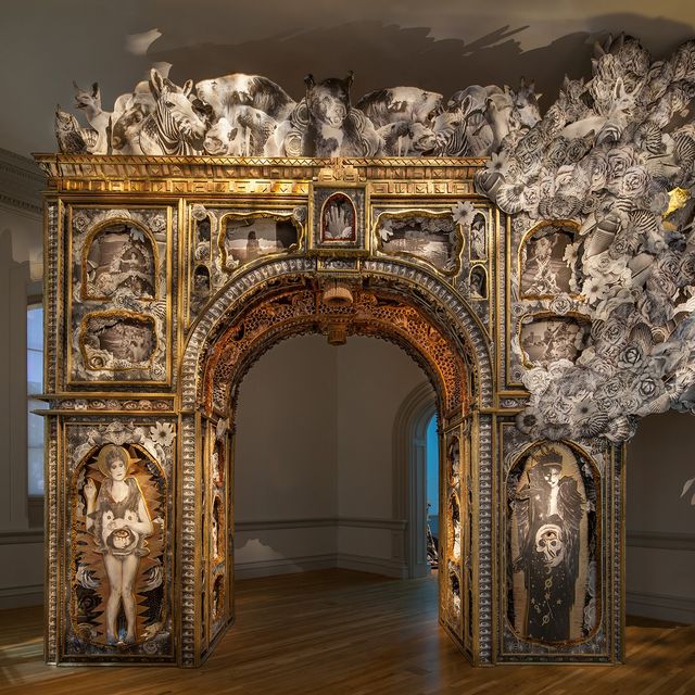 An image of "The Paper Arch" at the Renwick Gallery. 
