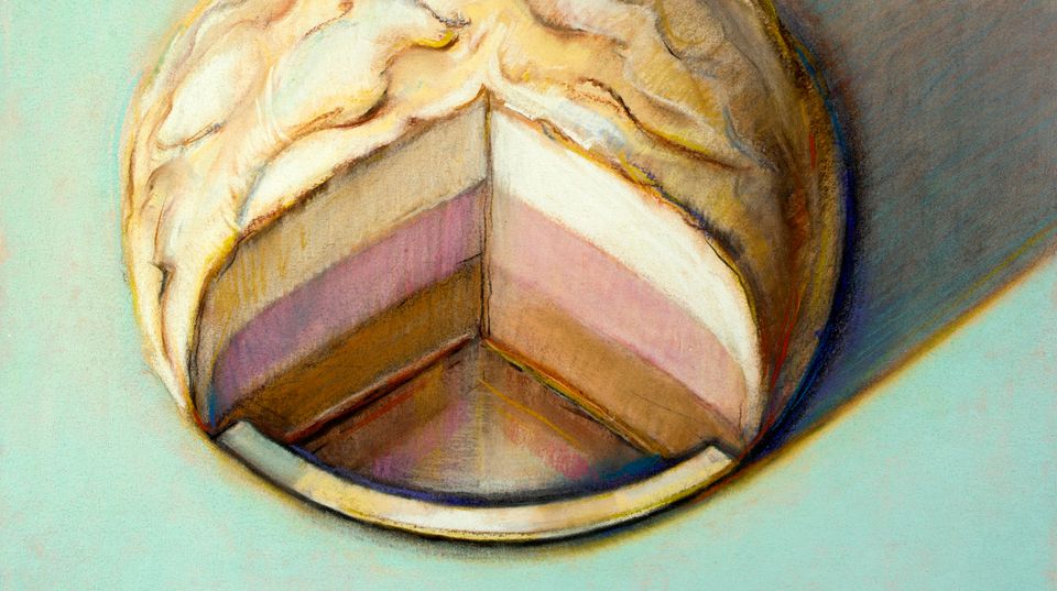 A painting of a cake