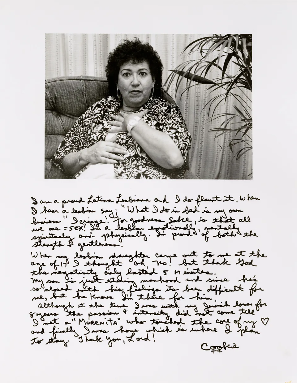 Cookie, from the series Latina Lesbians Smithsonian American Art Museum