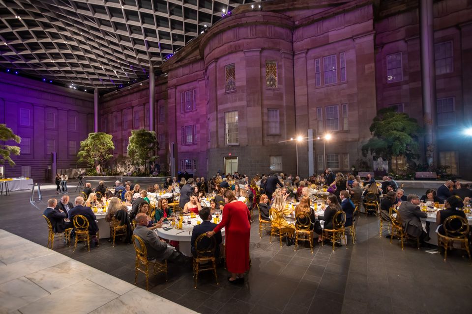 Director's Circle dinner in the Kogod Courtyard