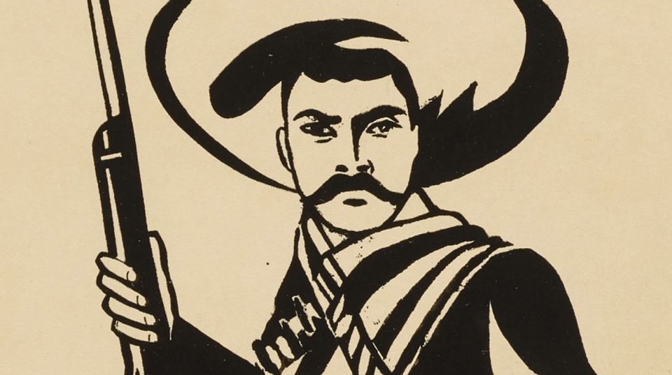 Close up of a man in a sombrero