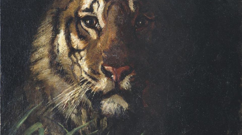 A painting of a tiger