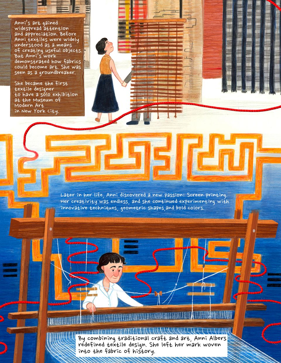 Threads of History: A Comic About Anni Albers, Page three