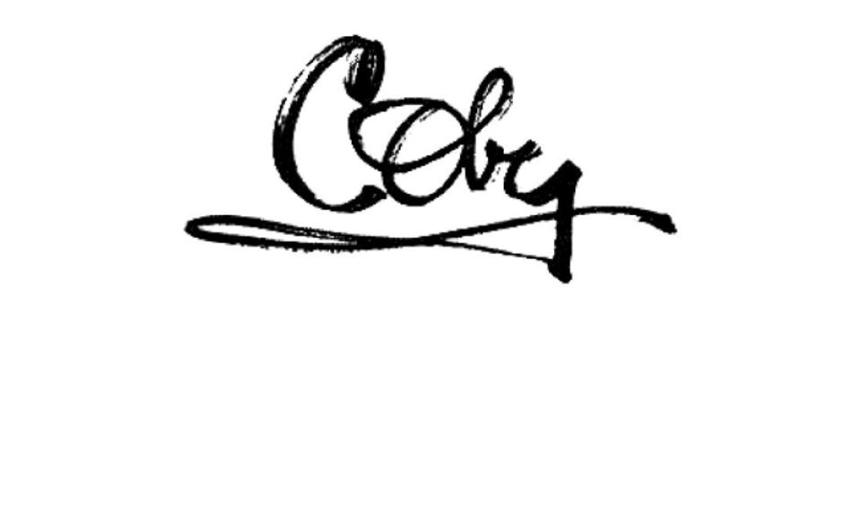 A black brush script logo reads "Colby"