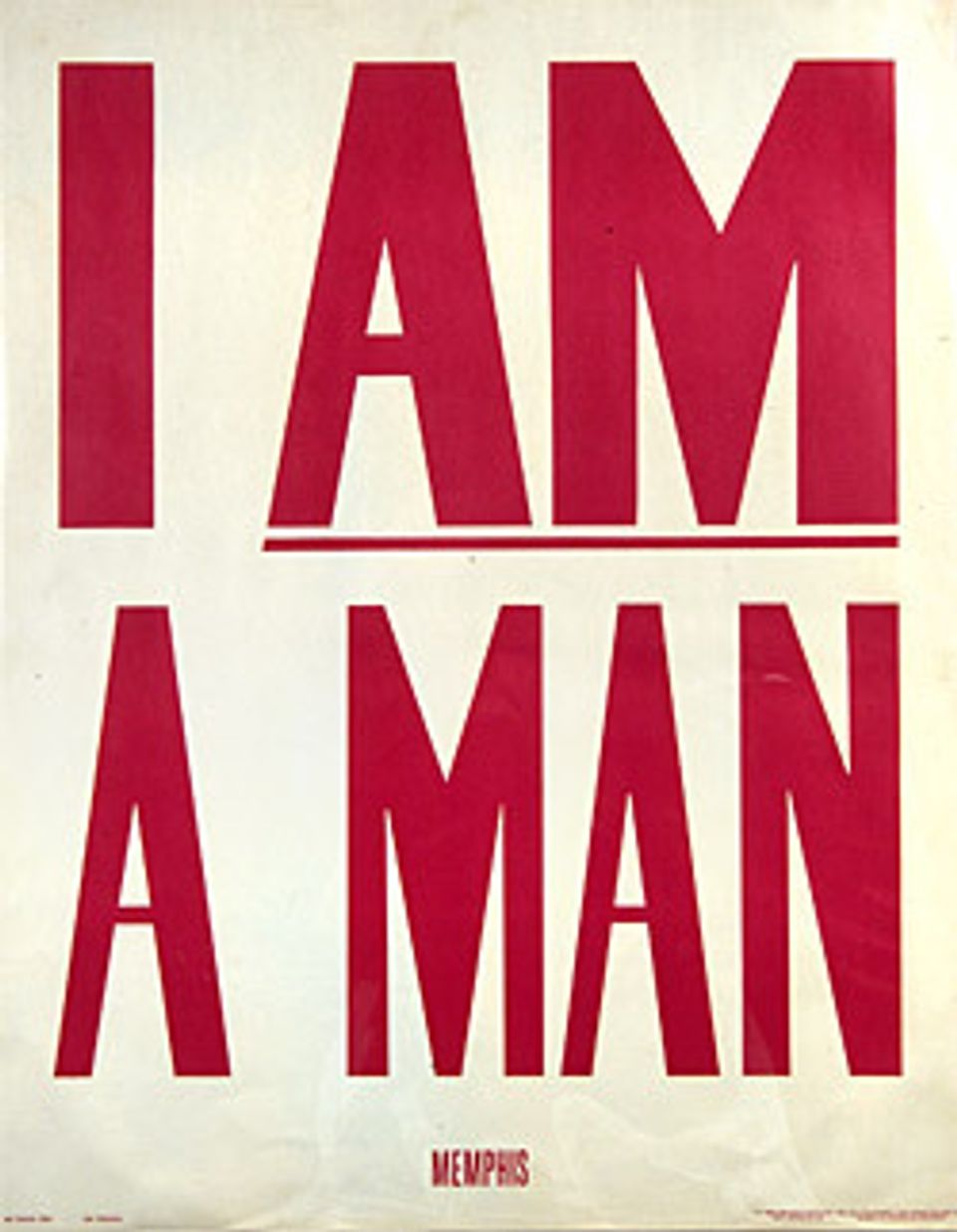 I am a man poster