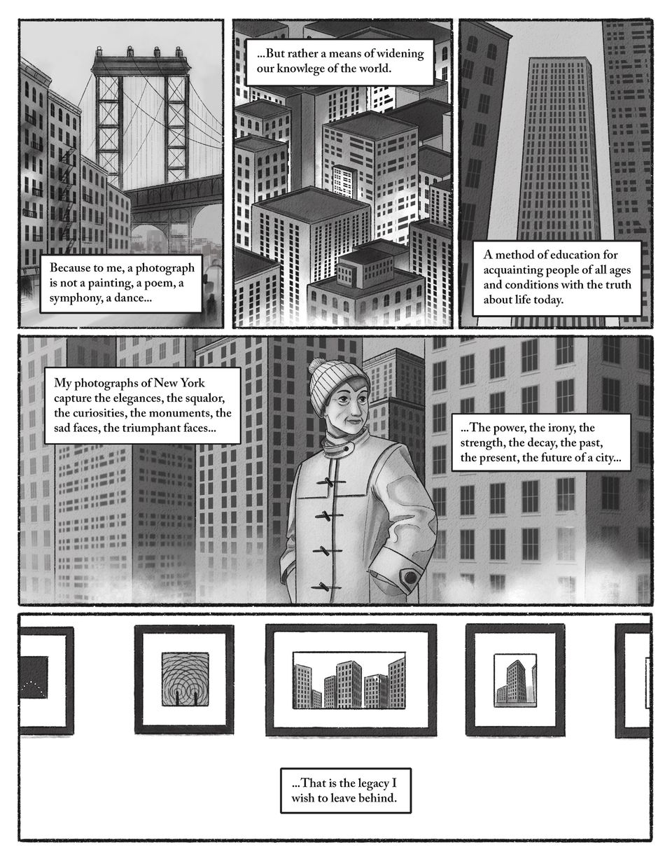 Picturing a City: A Comic About Berenice Abbott, page three