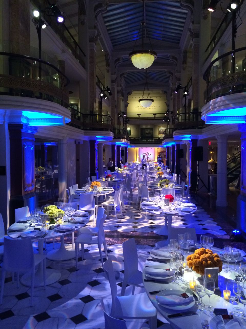An image inside the Luce Foundation Center during a special event.