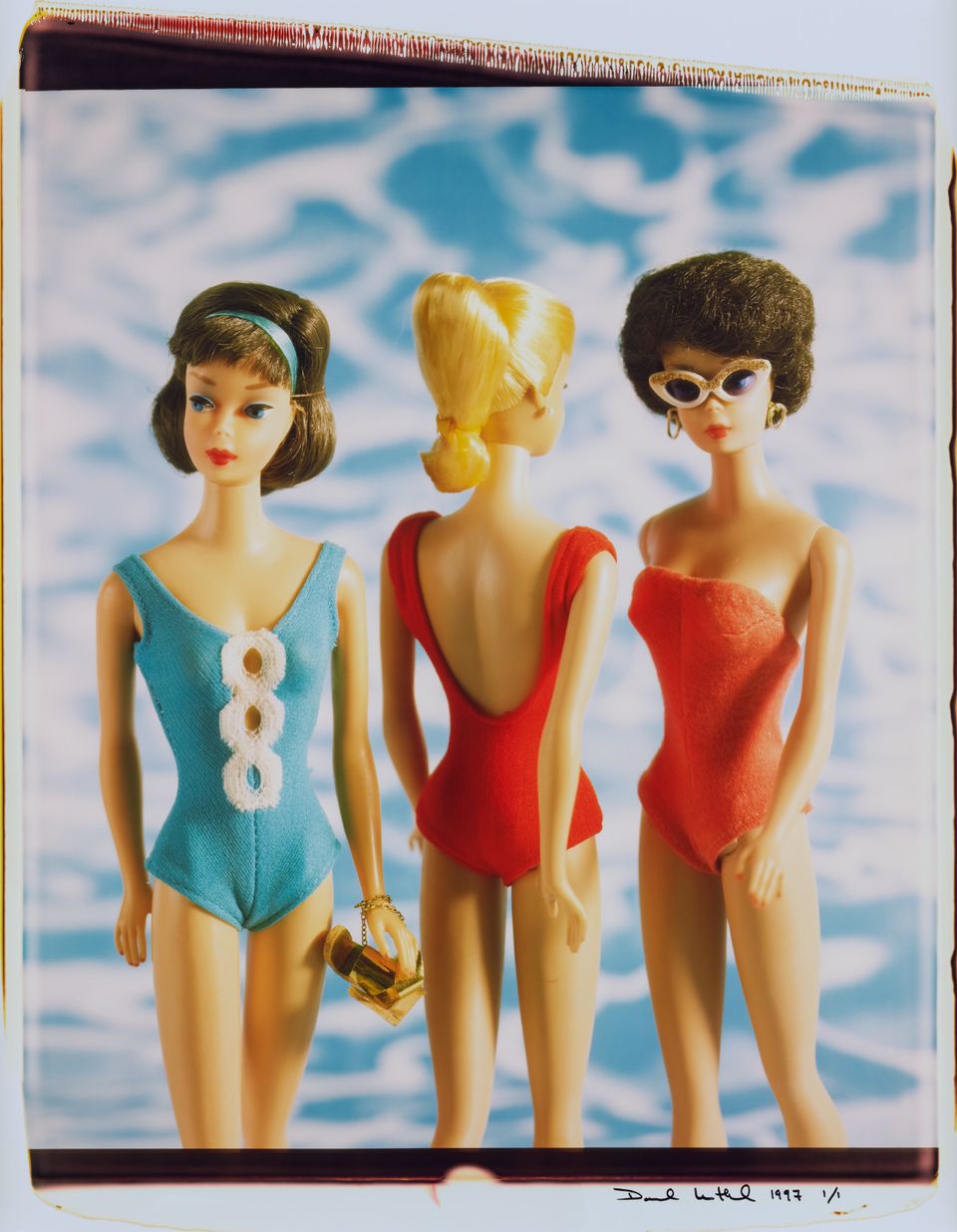 David Levinthals's photograph of 3 Barbies in bathing suits