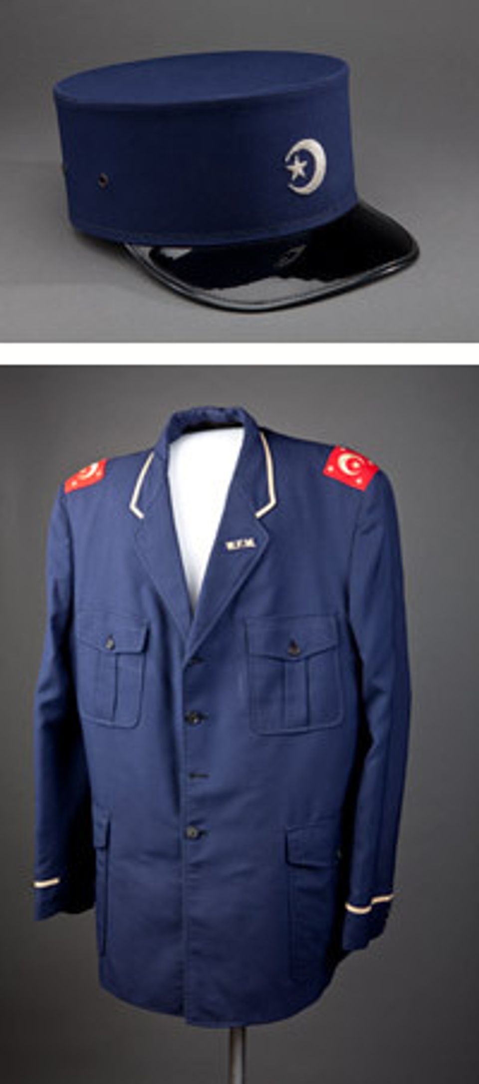 Fruit of Islam Uniform cap and coat.