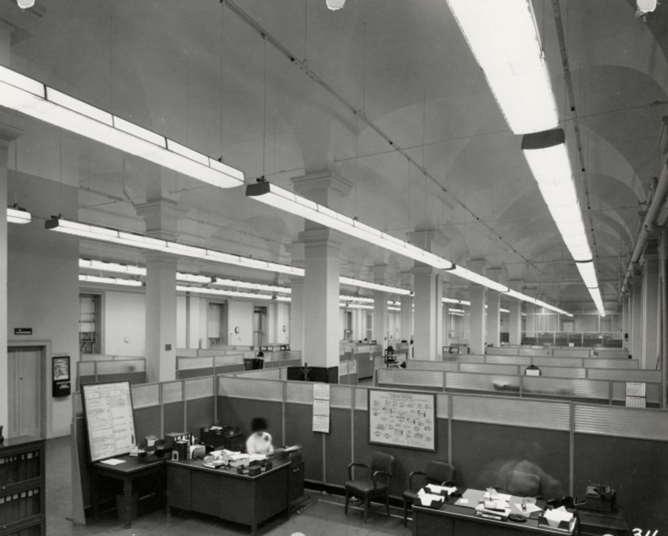 Civil Service Offices in the Old Patent Office Building, 1950s