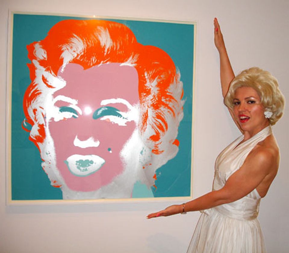 Marilyn with Andy Warhol's Marilyn