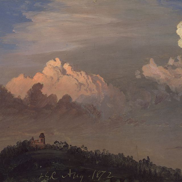 A painting of clouds