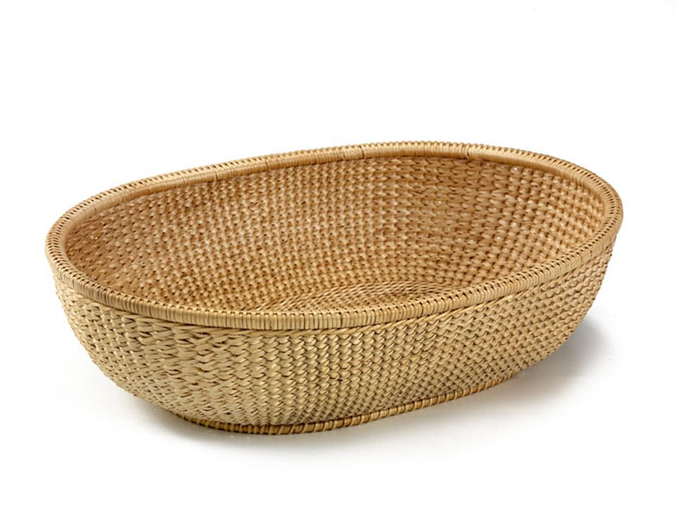 A long oval basket.