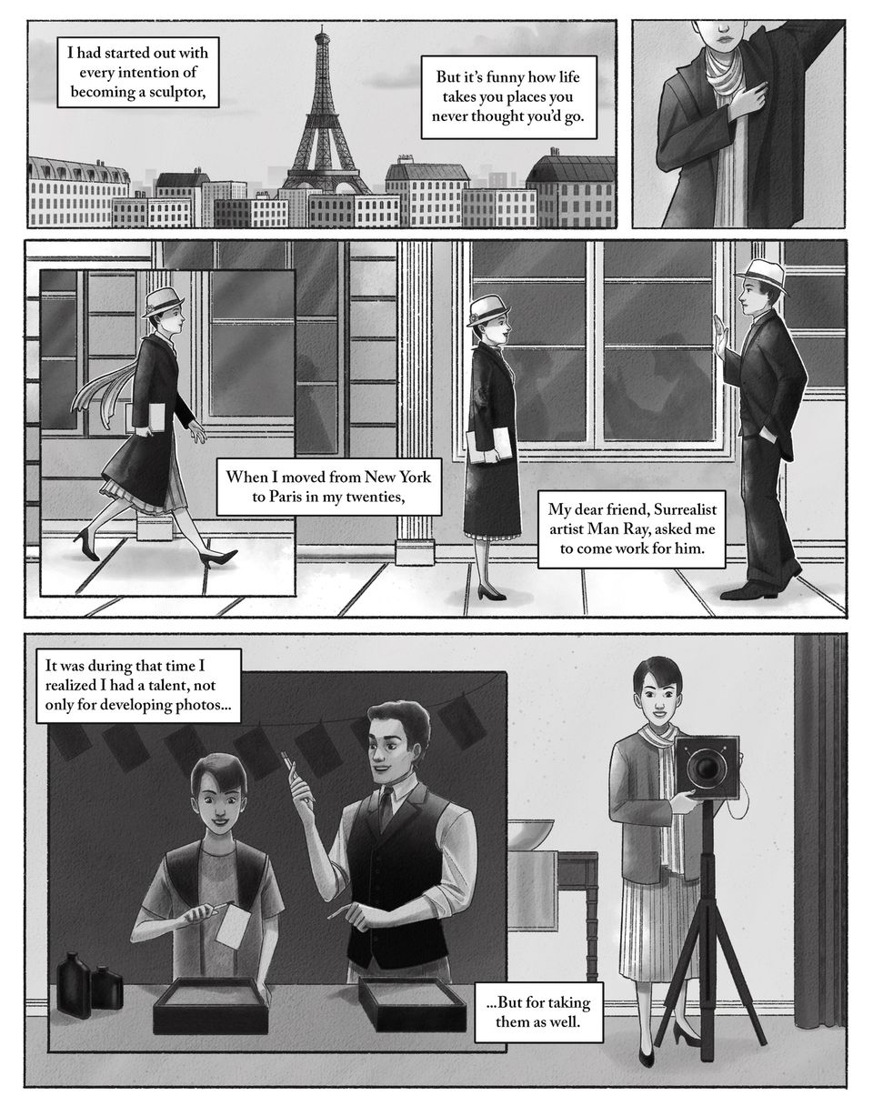 Picturing a City: A Comic About Berenice Abbott, page 1