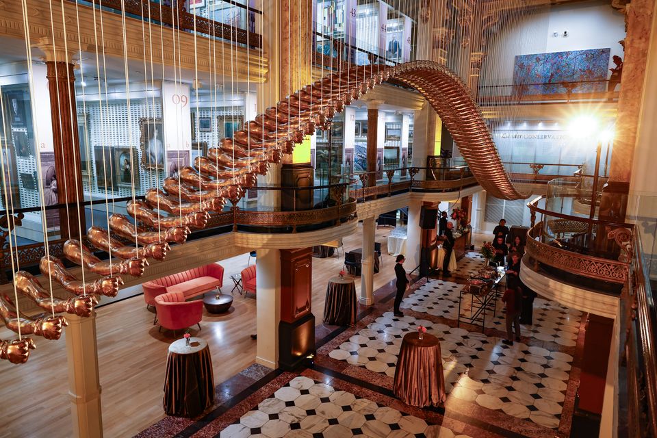 Luce Foundation Center seen from second floor balcony