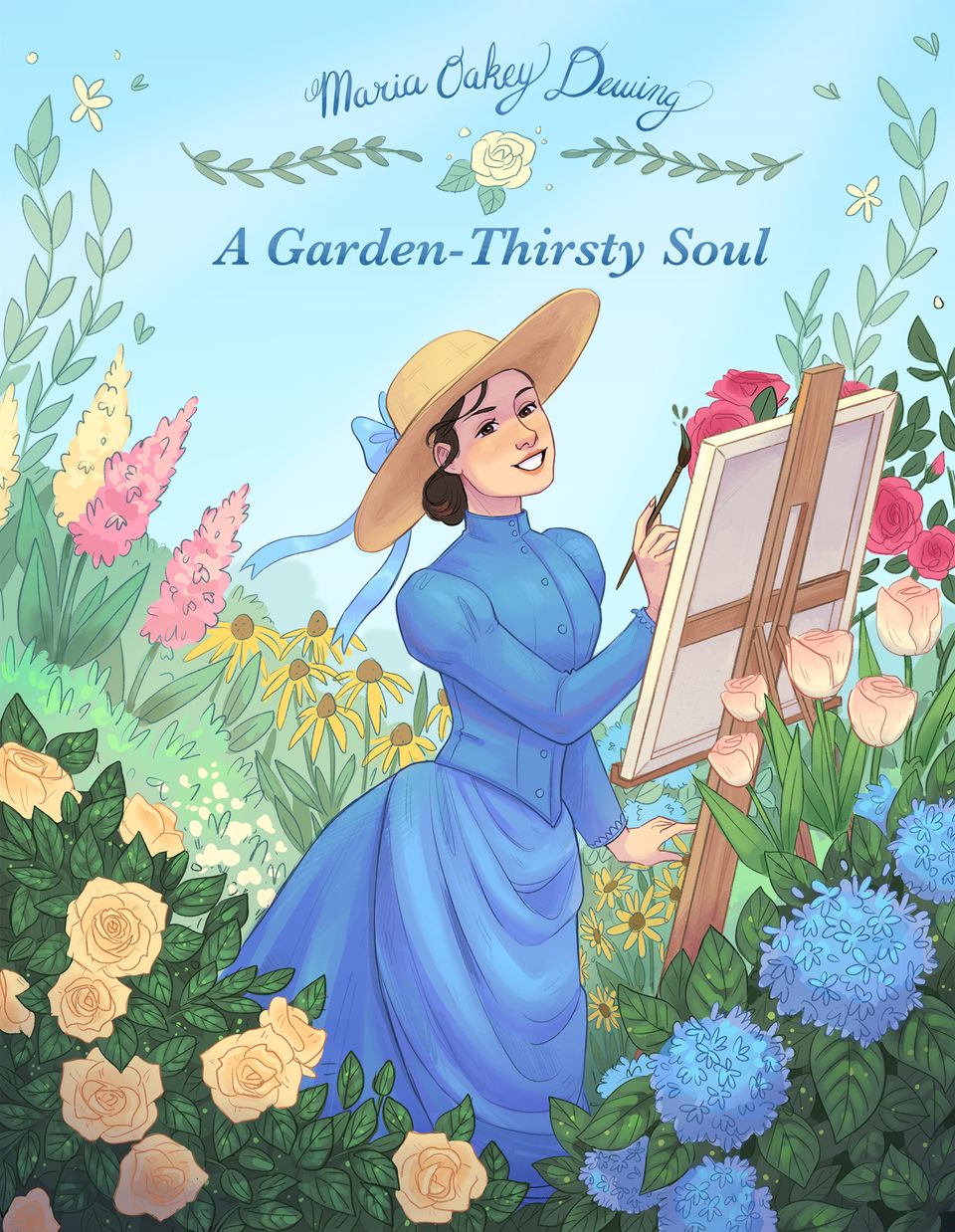 A Garden-Thirsty Soul: A Comic about Maria Oakey Dewing, cover